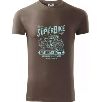 Super Bike - Viper FIT - Pánské zůžené tričko - XL ( Army )