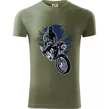 Pánské tričko Night Rider - Viper FIT - Pánské zůžené tričko - L ( Khaki )