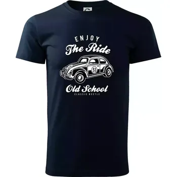 Pánské tričko Enjoy The Ride - Triko extra velké (5-8XL) - 6XL ( Námořní modrá (velmi tmavá - téměř černá) )