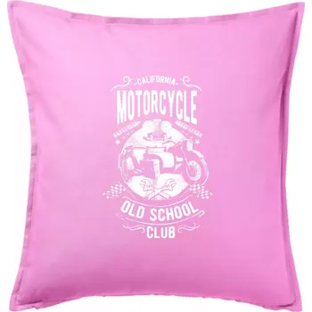 Polštář California Old School Club - Polštář 50x50 - 50x50 - Pouze potah ( Růžová )