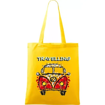 Traveling kreslene auto (lulu_art) - Taška bavlněná - 42 x 38 cm ( Žlutá )