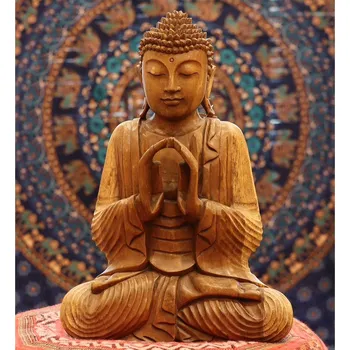 Buddha 8 - dřevěná socha