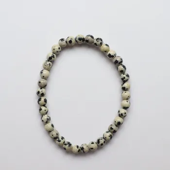 Náramek Dětský náramek - Jaspis dalmatin kulička 4 mm
