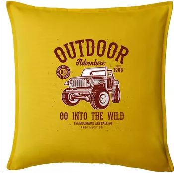 Polštář Outdoor Adventure 2 - Polštář 50x50 - 50x50 - Pouze potah ( Žlutá )
