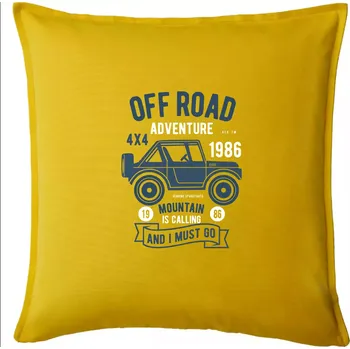 Polštář Off Road Adventure - Polštář 50x50 - 50x50 - Pouze potah ( Žlutá )