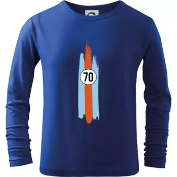 Chlapecké tričko Vintage Race 70 - Triko dětské Long Sleeve - 104-110cm / 3-4 roky ( Královská modrá )