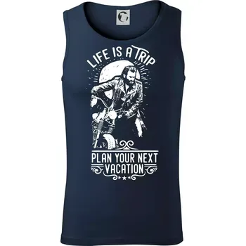 Life Is a Trip - Tílko pánské Core - XL ( Námořní modrá (téměř černá) )