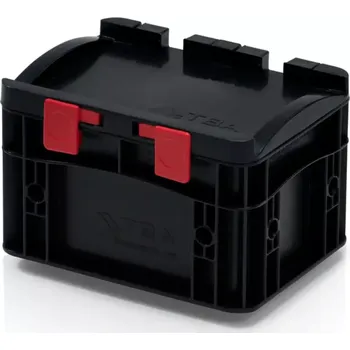 Úložný box ESD Euro přepravka s víkem 20 cm × 15 cm × 13,5 cm, černá