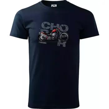 Pánské tričko Chopper 004 - Triko extra velké (5-8XL) - 6XL ( Námořní modrá (velmi tmavá - téměř černá) )