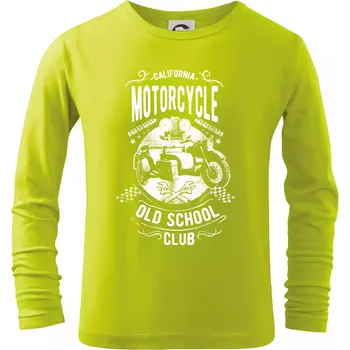 Chlapecké oblečení California Old School Club - Triko dětské Long Sleeve - 134 cm/8 let ( Limetková )