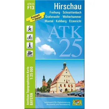 ATK25-F13 Hirschau (Amtliche Topographische Karte 1:25000) - Landesamt für Digitalisierung, Breitband und Vermessung