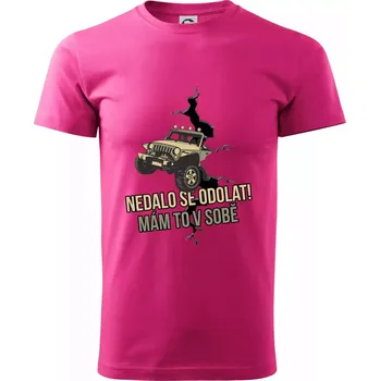 Nedalo se odolat, mám to v sobě offroad - Klasické pánské triko vyšší gramáže - S ( Purpurová )