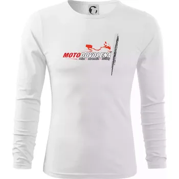 Pánské oblečení Moto dovolená - relax adrenalin zážitky - Triko s dlouhým rukávem FIT-T long sleeve - M ( Bílá )