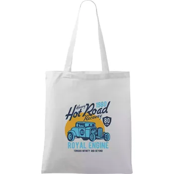 Heavy Hot Road - Taška bavlněná - 42 x 38 cm ( Bílá )