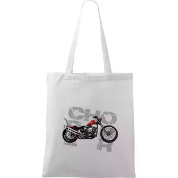 Nákupní taška Chopper 004 - Taška bavlněná - 42 x 38 cm ( Bílá )