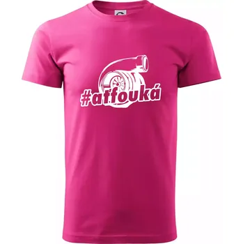 Pánská móda Ať fouká - Klasické pánské triko vyšší gramáže - M ( Purpurová )