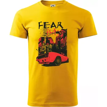 Pánské tričko Fear this car - Triko extra velké (5-8XL) - 8XL ( Žlutá )