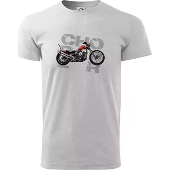 Chopper 004 - Triko extra velké (5-8XL) - 8XL ( Světlešedý Melír )
