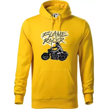 Pánská mikina Flame Racer - Mikina pánská Cape s kapucí - M ( Žlutá )