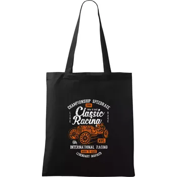 Classic Racing - Taška bavlněná - 42 x 38 cm ( Černá )