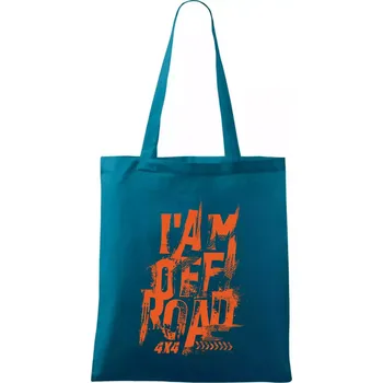 I am offroad - Taška bavlněná - 42 x 38 cm ( Petrolejová )