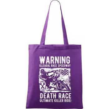 Illegal Race Speedway - Taška bavlněná - 42 x 38 cm ( Fialová )