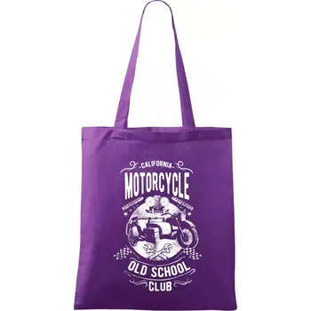 Nákupní taška California Old School Club - Taška bavlněná - 42 x 38 cm ( Fialová )