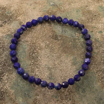 Náramek Náramek - Lapis lazuli - fazetovaný 5 mm