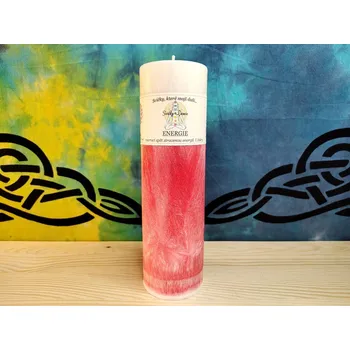 Svíčka 22 x 6,5 - 1.čakra ENERGIE