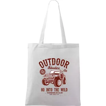 Outdoor Adventure 2 - Taška bavlněná - 42 x 38 cm ( Bílá )