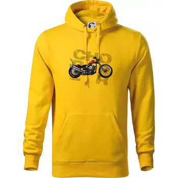 Pánská mikina Chopper 004 - Mikina pánská Cape s kapucí - 3XL ( Žlutá )