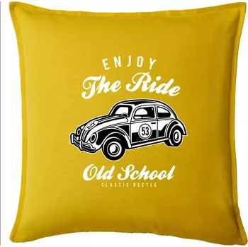 Polštář Enjoy The Ride - Polštář 50x50 - 50x50 - Pouze potah ( Žlutá )