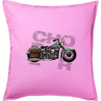 Polštář Chopper 003 - Polštář 50x50 - 50x50 - Pouze potah ( Růžová )