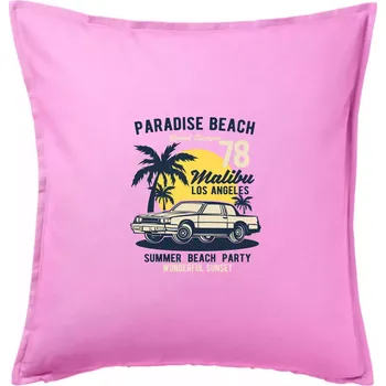 Polštář Paradise Beach - Polštář 50x50 - 50x50 - Pouze potah ( Růžová )