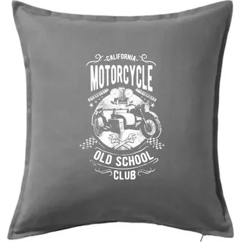 Polštář California Old School Club - Polštář 50x50 - 50x50 - Pouze potah ( Tmavě šedý melír )