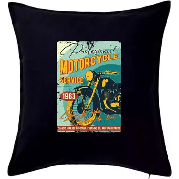 Polštář Professional service moto - Polštář 50x50 - 50x50 - Pouze potah ( Černá )