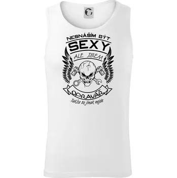 Nesnáším být sexy - opravář - Tílko pánské Core - S ( Bílá )