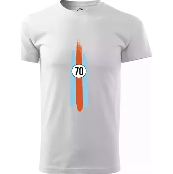 Vintage Race 70 - Triko extra velké (5-8XL) - 7XL ( Bílá )