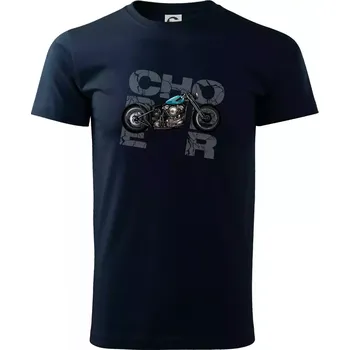 Chopper 001 - Triko extra velké (5-8XL) - 8XL ( Námořní modrá (velmi tmavá - téměř černá) )