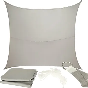 Slunečník Obdélníkový voděodolný slunečník LUARO 4×3&nbsp;m - šedá stínící plachta na terasu a zahradu