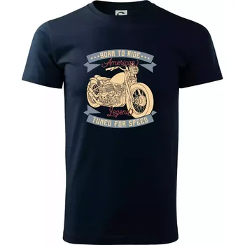 Pánské tričko American Legend Speed - Triko extra velké (5-8XL) - 7XL ( Námořní modrá (velmi tmavá - téměř černá) )