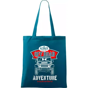 Off Road - Taška bavlněná - 42 x 38 cm ( Petrolejová )