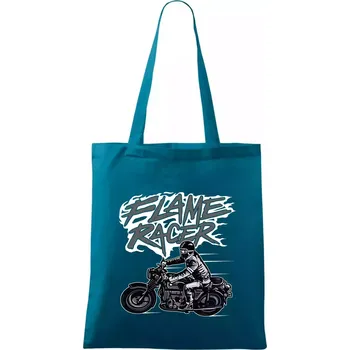 Flame Racer - Taška bavlněná - 42 x 38 cm ( Petrolejová )