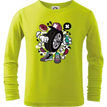 Dětská móda Gumák - Triko dětské Long Sleeve - 134 cm/8 let ( Limetková )