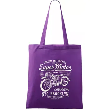 Super Motor - Taška bavlněná - 42 x 38 cm ( Fialová )