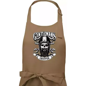 Kuchyňská zástěra Gentlemans Chopper - Dámská zástěra na vaření - Univerzální velikost ( Cappuccino )