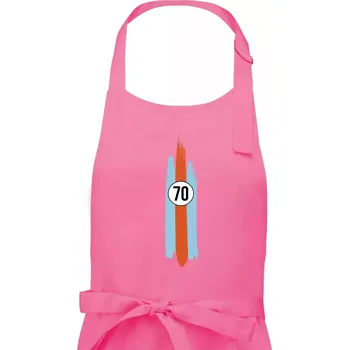 Kuchyňská zástěra Vintage Race 70 - Dámská zástěra na vaření - Univerzální velikost ( Růžová )