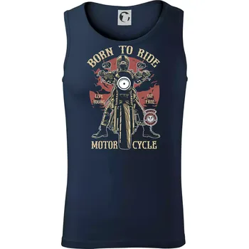 Born To Ride - motor cycle - Tílko pánské Core - S ( Námořní modrá (téměř černá) )