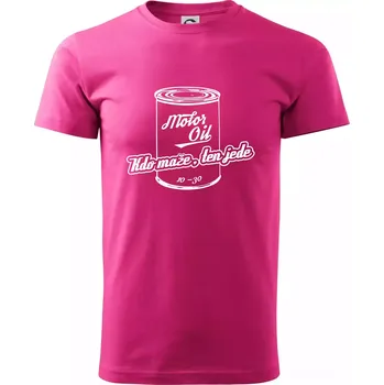 Pánská móda Motor Oil - kdo maže - Klasické pánské triko vyšší gramáže - M ( Purpurová )