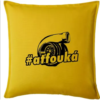 Polštář Ať fouká - Polštář 50x50 - 50x50 - Pouze potah ( Žlutá )